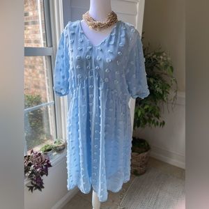 Baby blue summer dress